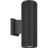Maytoni Wandlamp buiten Rando, dimbaar, zwart, metaal, Modern, Wandlamp buiten