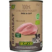Biofood Organic Hond en Kat 100% Kip 400 gr