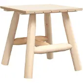vidaXL Bijzettafel 49x49x50 cm massief vurenhout