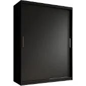 Meubella | Kledingkast mat zwart 150x62x200 schuifdeur