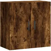 vidaXL Wandkast 60x31x60 cm bewerkt hout gerookt eikenkleurig