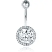 Cilla Jewels Cilla Navelpiercing van Titanium - Bling Zilver
