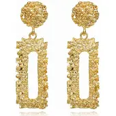 Cilla Jewels Cilla Chunky Rechthoekige Oorbellen - Goudkleurig