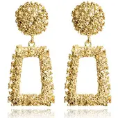 Cilla Jewels Cilla Chunky Geometrische Oorbellen - Goudkleurig
