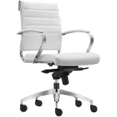 Sedero Bureaustoel Cádiz Wit - 100% leder