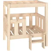 vidaXL Hondenmand 65,5x50,5x70 cm massief grenenhout