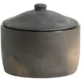 Nordal Juniper pot met deksel zwart - 9192