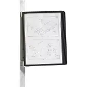 Durable Wandhouder voor bureaustandaard VARIO MAGNET WALL 5 Zwart DIN A4 Aantal meegeleverde displaypanels 5