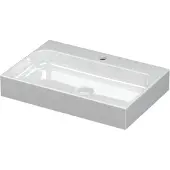 Ink Unit Wastafel 60x40cm Keramiek - 1 Kraangat - Glans Wit - 8718835001353 - Rechthoekig - Wastafels, Meubelwastafels