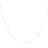 Oozoo Jewellery - Zilverkleurige ketting met een hart - SN-2039