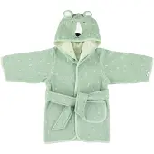 Trixie Mr. Polar Bear badstof badjas groen All over print - maat 86/92