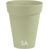 Nicoli Bloempot Buiten Hoog Rond Arke Slim 33cm SALIEGROEN