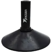 Precision - rubberen voet voor sportpalen/Cornvervlagstok - diameter 32mm - Rubber - Zwart
