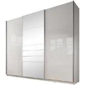 Meubella Kledingkast Mariah 2 - Wit - 263 cm met spiegel