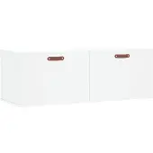 vidaXL Wandkast 100x36,5x35 cm bewerkt hout wit