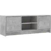 vidaXL Tv-meubel 102x30x37,5 cm bewerkt hout betongrijs