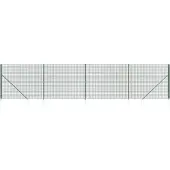 vidaXL Draadgaashek met grondankers 2x10 m groen