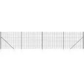 vidaXL - Draadgaashek - met - grondankers - 1,6x10 - m - antracietkleurig