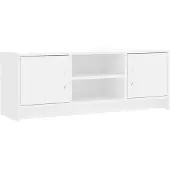 vidaXL Tv-meubel 102x30x37,5 cm bewerkt hout wit
