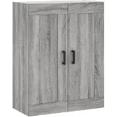 vidaXL Wandkast 69,5x34x90 cm bewerkt hout grijs sonoma eikenkleurig