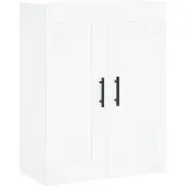 vidaXL Wandkast 69,5x34x90 cm bewerkt hout wit