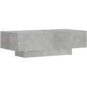 vidaXL Salontafel 100x49,5x31 cm bewerkt hout betongrijs