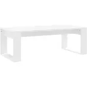 vidaXL Salontafel 102x50x35 cm bewerkt hout wit