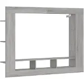vidaXL Tv-meubel 152x22x113 cm bewerkt hout grijs sonoma eikenkleurig