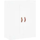 vidaXL Wandkast 69,5x34x90 cm bewerkt hout wit