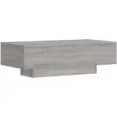 vidaXL Salontafel 100x49,5x31 cm bewerkt hout grijs sonoma eikenkleur