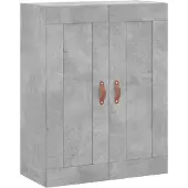 vidaXL Wandkast 69,5x34x90 cm bewerkt hout betongrijs