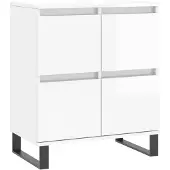 vidaXL Dressoir 60x35x70 cm bewerkt hout hoogglans wit