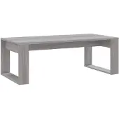 vidaXL Salontafel 102x50x35 cm bewerkt hout grijs sonoma eikenkleurig