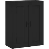 vidaXL Wandkast 69,5x34x90 cm bewerkt hout zwart