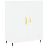 vidaXL Dressoir 69,5x34x90 cm bewerkt hout wit