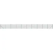 vidaXL Draadgaashek met flens 1,4x25 m groen