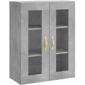 vidaXL Bovenkast 69,5x34x90 cm betongrijs