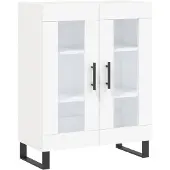 vidaXL Dressoir 69,5x34x90 cm bewerkt hout wit
