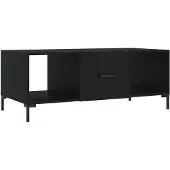 vidaXL Salontafel 102x50x40 cm bewerkt hout zwart