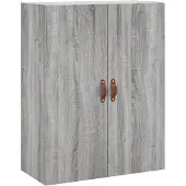 vidaXL Wandkast 69,5x34x90 cm grijs sonoma eikenkleurig