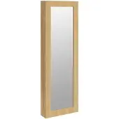 vidaXL Sieradenkast met spiegel wandgemonteerd 30x8,5x90 cm wit