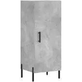 vidaXL Dressoir 34,5x34x90 cm bewerkt hout betongrijs
