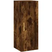 vidaXL Bovenkast 34,5x34x90 cm gerookt eikenkleurig
