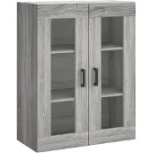 vidaXL Bovenkast 69,5x34x90 cm grijs sonoma eikenkleurig