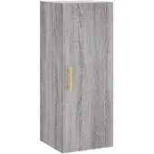 vidaXL Bovenkast 34,5x34x90 cm grijs sonoma eikenkleurig