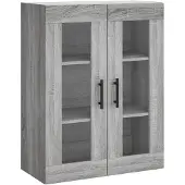 vidaXL Bovenkast 69,5x34x90 cm grijs sonoma eikenkleurig