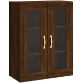 vidaXL Bovenkast 69,5x34x90 cm bruin eikenkleur