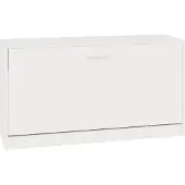 vidaXL Schoenenbank Hoogglans Wit 80x24x45 cm Bewerkt Hout