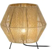 VIOKEF Tafellamp Zaira, hout licht, Woon-/ Eetkamer, Tafellamp