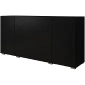 Meubella Dressoir mat zwart 150x39x68 lades